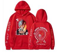Anime My Hero Academia Sweat à Capuche Todoroki Shoto Sweat à Manches Longues Harajuku Street Pull Oversize (Color 07,M)