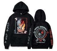 Anime My Hero Academia Sweat à Capuche Todoroki Shoto Sweat à Manches Longues Harajuku Street Pull Oversize (Color 01,XXL)