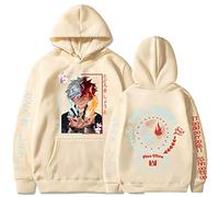 Anime My Hero Academia Sweat à Capuche Todoroki Shoto Sweat à Manches Longues Harajuku Street Pull Oversize (Color 02,XL)