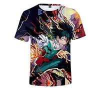 Anime My Hero Academy T-shirt à manches courtes pour adolescent Impression numérique 3D - - L