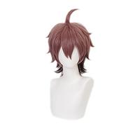 Anime Naegi Makoto Brown Ombre Short Cosplay Wig Synthetic Hair Halloween Costume Party Wigs