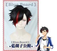 Anime Nagumo Tetora Cosplay perruque Ensemble étoiles noir rouge court haute température Fiber cheveux Halloween fête Costume jeu de rôle perruque