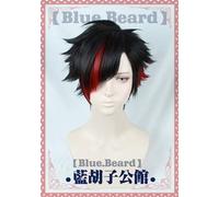 Anime Nagumo Tetora Cosplay perruques courtes noir mixte rouge synthétique Halloween fête Costume perruques + casquette de perruque comme image