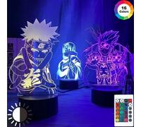 Anime Naruto Kakashi Shippuden Uchiha Sasuke Hatake personnages 3D LED veilleuses figurine Collection modèle jouets cadeaux Naruto 22