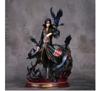 Anime Naruto Shippuden Itachi PVC Action Figure GK Uchiha Itachi avec Corbeau Collection Modèle Jouet 29 cm cadeau de Noël