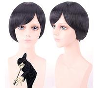 Anime N'avez-vous pas entendu? Je suis Sakamoto Sakamoto Cosplay perruques noir court cheveux raides perruque synthétique résistant à la chaleur PL-506