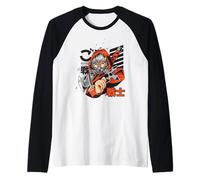 Anime Ninja Girl Masque Katana Urban Ultra Street Manche Raglan