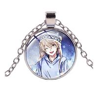 Anime Noragami Aragoto Collier tendance Yato Hiyori Yukine avec pendentif dôme en cristal, Verre
