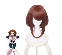 Anime Ochako Uraraka perruques Boku pas de héros académique Cosplay perruque synthétique brun cheveux courts mon héros académique jeu de rôle Costume perruque
