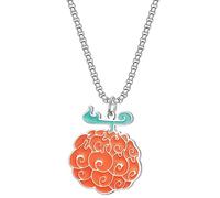 Anime ONE PIECE Collier En Alliage Devil Fruit Pendentif Accessoires Flame-Flame Fruit De Personnage D'anime Mode Légère Habillage De Fête De Carnaval D'halloween