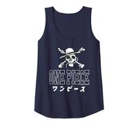 Anime One Piece Kanji & Chapeau de Paille Pirates Logo Anime Débardeur