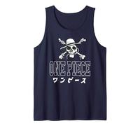Anime One Piece Kanji & Chapeau de Paille Pirates Logo Anime Débardeur