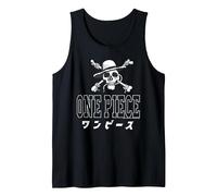 Anime One Piece Kanji & Chapeau de Paille Pirates Logo Anime Débardeur