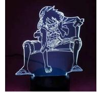 Anime One Piece Luffy Lampe De Table Usb 7 Couleurs Atmosphères Décor Led Luminaire 3D Led Tactile Switch Night Light