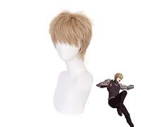 Anime ONE PUNCH-MAN Genos perruque courte Cosplay Costume résistant à la chaleur cheveux synthétiques hommes perruques QX-203