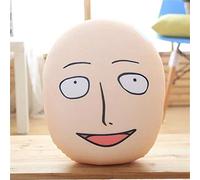 Anime One Punch-Man Peluche Saitama Version colère Coussin Décoration Jouet en peluche Cadeau pour les fans d'Anime