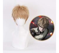 Anime One Punch Man Perruque Cosplay Genos Cosplay Résistant à la chaleur Cheveux synthétiques Halloween Party Demon Cyborg Cos Perruque KUQX1203