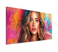Animé Peinture par Numero Adulte Enfant, Kits de Peinture Numero Adulte Fille, Kit Creatif Paint by Numbers avec Peintures et Pinceaux Toile 90x40cm pour Decoration Chambre Murale, Cadeau Femme P-15