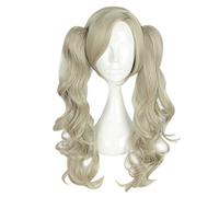 Anime Persona 5 Futaba Sakura Yoshizawa Kasumi perruque Cosplay Costume femmes cheveux longs Halloween fête jeu de rôle perruques + casquette de perruque gratuite A