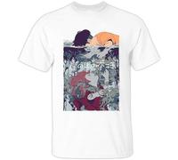 Anime: Ponyo V1 Hayao Miyazaki Japan Movie T-Shirt (White) Homm Casual Short-Sleeved for Men Cool Tees Tops Shirt White S