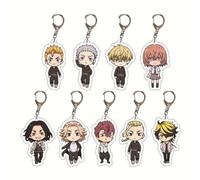 Anime Porte-clés Manjiro Sano Figurine Pendentif Draken Acrylique Chaîne Clé Sac Décor Accessoires Ami Porte-clés 9pcs