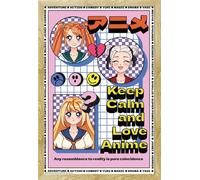 Anime - Poster - Keep Calm + cadre amovible, Shinsuke® Maxi MDF hêtre, vitre acrylique