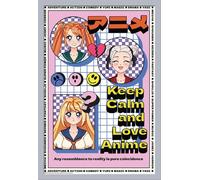 Anime - Poster - Keep Calm + cadre interchangeable, Shinsuke® Maxi MDF argenté, vitre acrylique