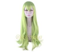 Anime Princess Connect Re:Dive Karin Perruque de cosplay Vert Cheveux longs résistants à la chaleur + Bonnet de perruque Halloween