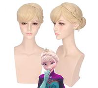 Anime princesse raiponce Merida neige blanche cosplay perruque Halloween fête cheveux synthétiques jasmin Anna Elsa princesse perruques + casquette de perruque taille unique PL-715