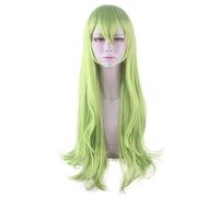 Anime Re:Dive Long Wavy Green Wig Cosplay Costume Synthetic Hair Halloween Party Wigs For Women
