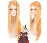 Anime Re: la vie dans un monde différent de zéro Priscilla Barielle jaune longue droite Cosplay perruques pour femmes femme faux cheveux perruque