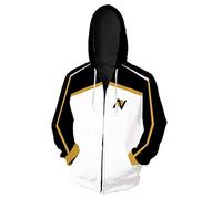 Anime Re:Life in a Different World from Zero Cosplay Sweat à capuche unisexe avec impression 3D utilisé pour les festivals, cosplay ou cadeau, blanc, 4XL