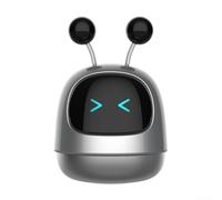 Anime Robot secouant - Décoration intérieure de voiture - Figurine en PVC pour console centrale de voiture, rouge/bleu/gris, 9 x 6 x 6 cm (gris)