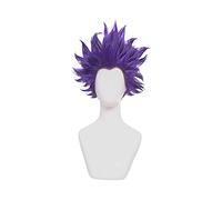 Anime Role Play For Shinsou Hitoshi Cosplay Wig 35cm Short Purple Synthetic Hair Halloween Party Wigs