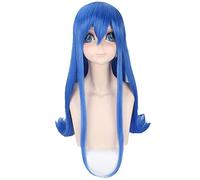 Anime Role Play Wig For Fairy Tail Wendy Long Straight Blue Cosplay Wig Women Halloween Party 85cm