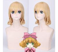 Anime Rozen Maiden Hinaichigo Cosplay perruque résistant à la chaleur cheveux synthétiques Halloween carnaval fête courte ondulée blonde perruques une taille Hinaichigo perruque 047