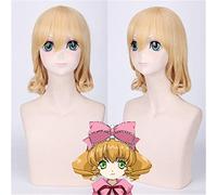 Anime Rozen Maiden Hinaichigo Cosplay perruques haute température Fiber synthétique cheveux Blond court Cruly perruque PL-047