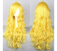 Anime Rwby Yang Xiao Cosplay perruques longues jaune résistant à la chaleur Fiber synthétique cheveux Halloween fête Costume perruque KUWS011D