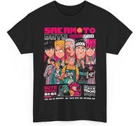 Anime Sakamoto Days Logo Taro Sakamoto Merch T-Shirt Merch Men Short Sleeve Women Funny Tee Unisex Harajuku Tops Manches Courtes(XX-Large)