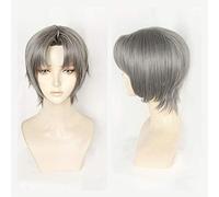 Anime Sarazanmai Cosplay Akutsu Mabu perruque gris clair cheveux synthétiques courts Halloween jeu de rôle Cosplay perruque jeu de rôle Costume