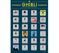 Anime - Scratch off poster Poster avec la liste des films du studio Ghibli à gratter