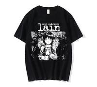 Anime Serial Experiments Lain Manga Graphic Print Unisex Men Women T-Shirt Tees