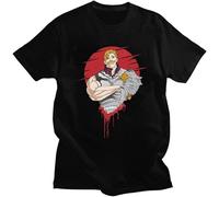 Anime Seven Desbely Sins Manga Nanatsu No Taizai Escanor Unisex T-Shirt Mens Tops Casual Tees Black M