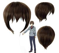 Anime SHIMONETA: un monde ennuyeux où le concept de blagues sales n'existe pas perruques SOX Tanukichi Okuma Cosplay perruque synthétique PL-440