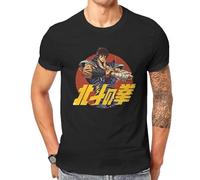 Anime Shirt Fist of The North Star Manga HOKUTO NO Ken Tshirt Harajuku Japan Cartoon Graphic Tshirts Teenager Men Tees (XX-Large)