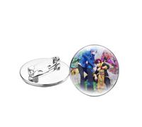 Anime SK8 The Infinity Brooches Cartoon Pattern Collection Badges en verre Vestes Cartable Pin's Souvenir Handmade Bijoux, Verre