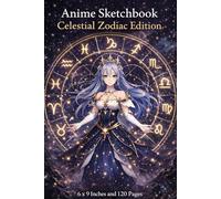 Anime Sketch Book | Celestial Zodiac Edition | 6 x 9 Inches | 120 Pages | Astrology & Fantasy Anime Art Drawing Notebook: Star-Inspired Zodiac Art Journal for Anime, Fantasy & Celestial Drawing