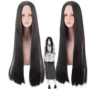Anime sous une personne Cosplay perruques noir longue droite synthétique cheveux fête Costume jeu de rôle perruque