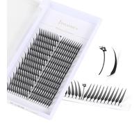 Anime Spire Lashes Extensions de cils en forme d'aile pré-fabriquées à la main avec racine plate Curl C-D Curl 8-16 mm en forme de plume pour salon de coiffure renard Spire-D Curl 15 mm