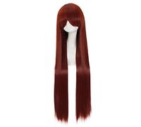 Anime Steins Gate Makise Kurisu longue perruque droite Cosplay Costume résistant à la chaleur cheveux synthétiques femmes perruques 1